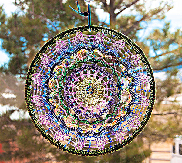 Hanging Mandala Window & Wall Decor - Infinite Lilac