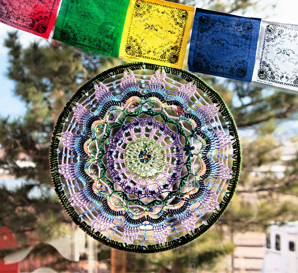 Hanging Mandala Window & Wall Decor - Infinite Lilac