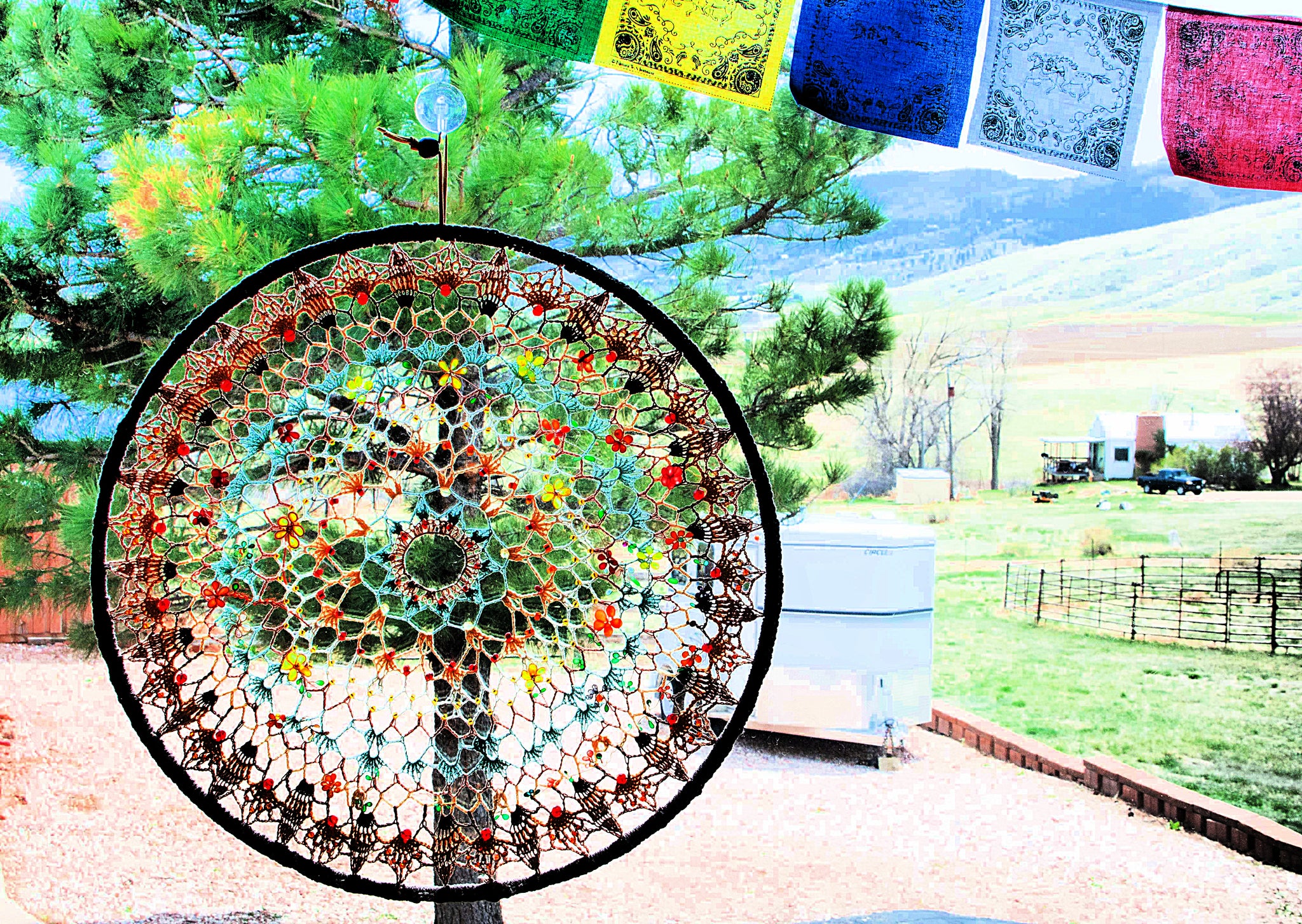 Hanging Mandala Window & Wall Decor - World's Eye